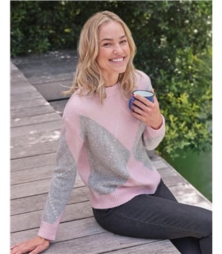 Large Diamond Pattern Jumper