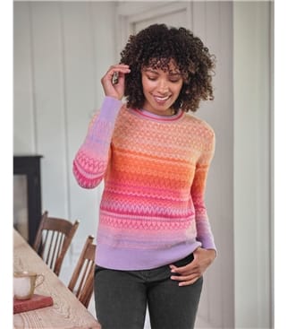 Ombre Fairisle-Pullover