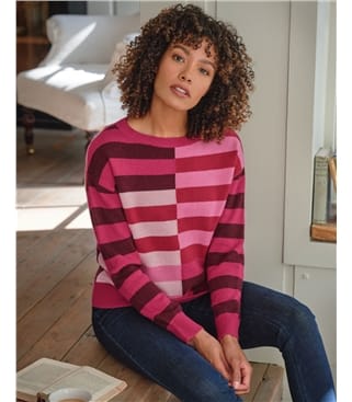 Offset Multistripe Jumper