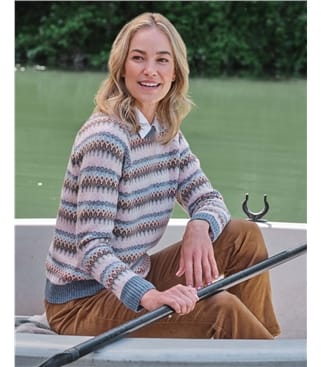 Frosted Fairisle Raglan Jumper
