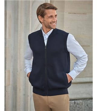Blackcurrant | Mens Classic Lambswool Vest | WoolOvers US