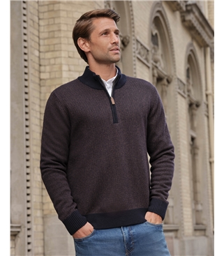 Birdseye 1/2 Zip Sweater