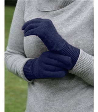 Gants côtelés en mérinos de Cashmere