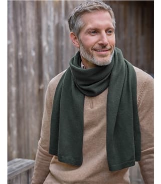 Herrenschal aus Kaschmir-Merino-Mix