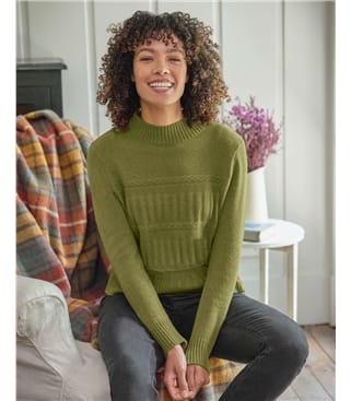Texture Turtle Neck Jumper
