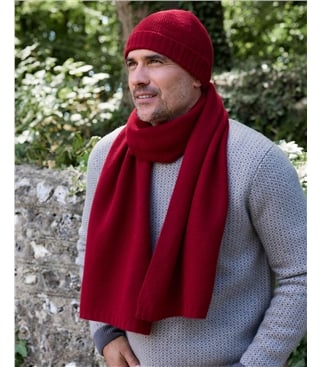 Mens Essential Lambswool Scarf