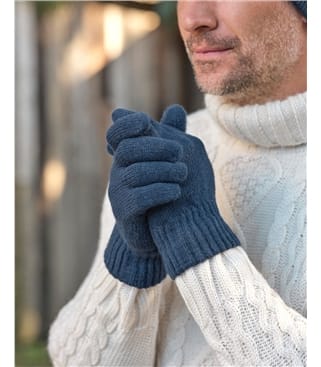 Mens Essential Pure Lambswool Gloves