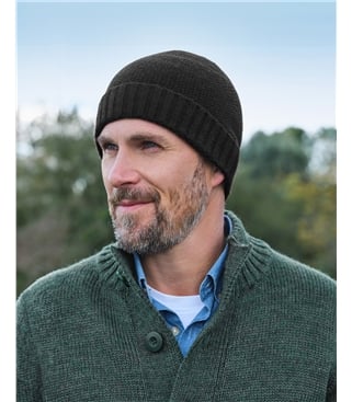 Bonnet en laine d'agneau essentiel pour hommes