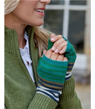Multi Stripe Lambswool Wristwarmer
