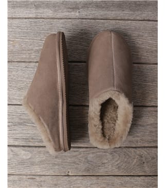 Suede & Sheepskin Mule