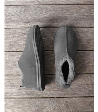Herren-Boots aus Veloursleder und Lammfell