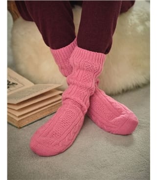 Chaussettes en laine d'agneau pour femmes