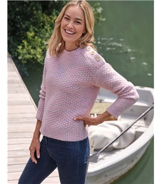 Pull torsadé texturé