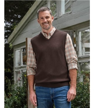 Pull sans manches - Homme - Laine d’agneau