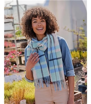 Woven Check Scarf
