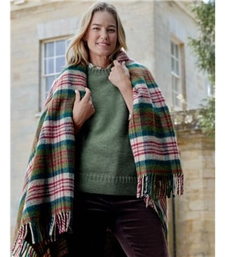 Traditional Pure Wool Throw