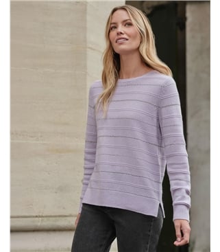 Lofty Metallic Stripe Sweater