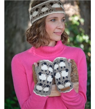 Sheep Fairisle Wristwarmers