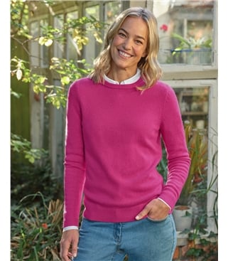Pull à col rond – Femme – Laine d’agneau certifiée 100% RWS 