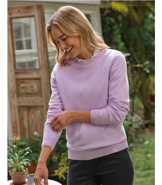 Pull à col rond - Femme - Cachemire & Mérinos