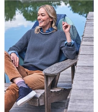 Pull à mailles simples