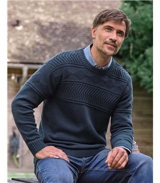 Textured Yoke Jumper