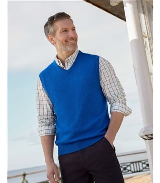 Pull sans manches - Homme - Cachemire & Mérinos