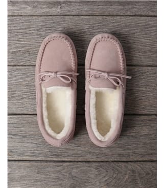 Moccasins für Damen mit fester Sohle