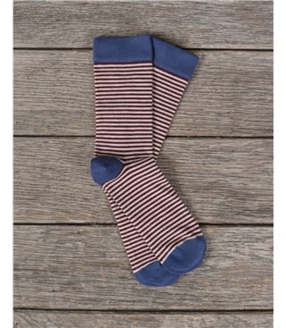 Chaussettes rayées - Homme - Bambou mélangé