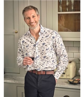 Printed Long Sleeve Shirt