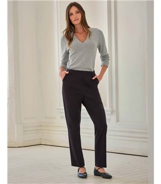 Pintuck Compact Stretch Trouser