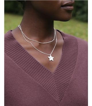 Silver Plated Multi Star Necklace