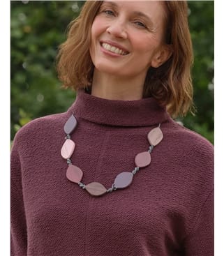 Wooden Leaf Necklace