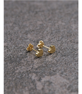Gold Plated Heart Drop Earring