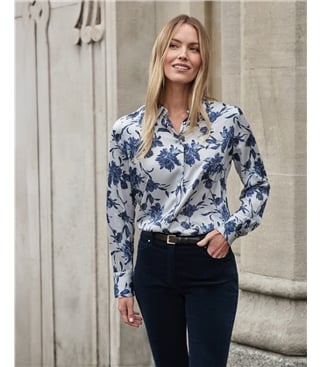 Sand Washed Pure Silk Satin Blouse