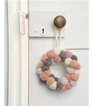 Pom Pom Wreath Small