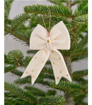 Felt Bow Christmas Decoration