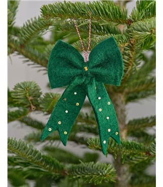 Felt Bow Christmas Decoration