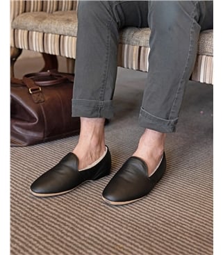 Mens Draper Albert Leather Slippers