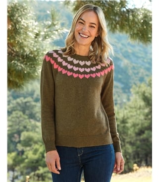 Heart Yoke Jumper