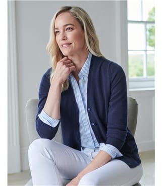 Cashmere V Neck Cardigan