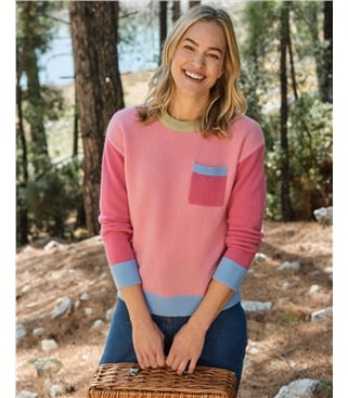 Colourblock Pocket Jumper