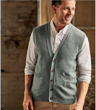 Mens Lambswool Waistcoat