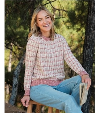 Pull à mailles nattées
