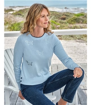 Pull Monty le Teckel – Femme – 100 % coton