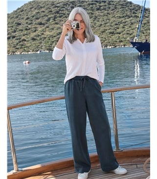 Soft Denim Jersey Trousers