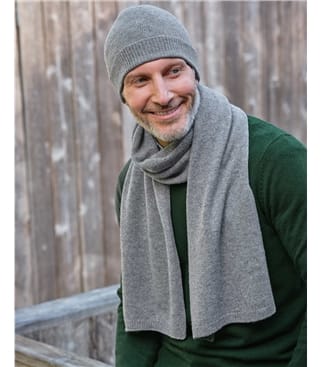 Herrenschal aus Kaschmir-Merino-Mix