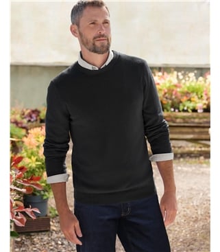 Cashmere Merino Crew Neck Sweater