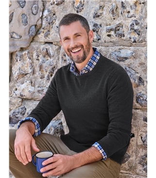 Cashmere Merino Crew Neck Sweater