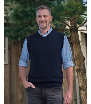 Cashmere and Merino Vest